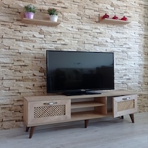 Mobilya Sepeti (Ms 40) Tv Ünitesi Dolabı,Raflı,Seperatörlü Meşe
