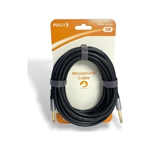 Fully 5metre 6.3mm Erkek-erkek Mono Gitar Kablo - Siyah