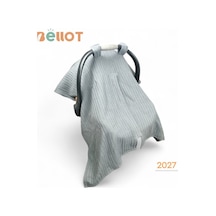 Örgü Pike Çıt Çıtlı Puset Örtüsü 2027 Gri