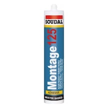Soudal Montage 125 Akrilik Montaj Yapıştırıcı 310 Ml Beyaz Beyaz