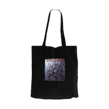 Bathory Octagon Siyah Kanvas Bez Çanta Siyah