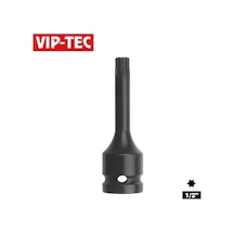 Vıp-tec 1/2 T55 Havalı Lokmalı Torx Uç Uzun 78 Mm