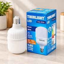20 W Led Torch Ampul Beyaz - Çok Renkli
