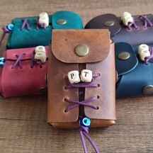 Sumerian Leather Craft Deri Sigara Kılıfı Kişiye Özel Taba