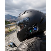 Bluetooth Kask Kulaklık Su Geçirmez 1080p Kamera Uczzzq28intercom-7-1