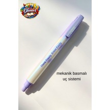 Mekanik Basmalı Kalem Tipi Silgi 1 Adet - Mor