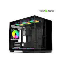 Hyper Rocket V332 Blk Micro-atx Gaming Siyah Oyuncu Kasası + 650w Psu