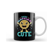 Cute & Funny You're Waffle Y Cute Waffle Pun Kupa Bardak Porselen Karışık