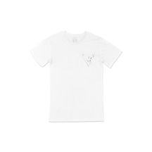İçimdeki Kedi Cep Logo Tasarımlı Beyaz Tişört