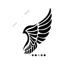 Kartal Tek Kanat Sticker Yapıştırma 17Cm