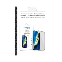 Premium Telefon Örtüsü Ekran Tabakası Cep Kalkanı Samsung J6 Plus 6d Anti Static Temperli Cam