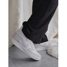 Nike Court Borough Mid Kadın Spor Ayakkabı Krem