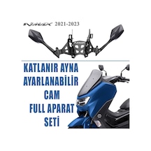 Yamaha Nmax 125/155 2021-2023 Katlanır R25 Karbon Ayna Bar Seti