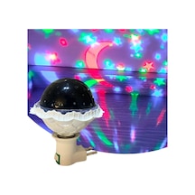 Kristal Gökyüzü Modlu Yıldızlı Hareketli 360 Derece Dönen Kristal Led Ampül 5264 .