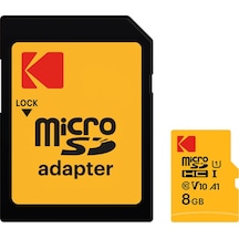Kodak Micro Sd 8Gb Uhs-I U1 V10 A1 Premium Hafıza Kartı