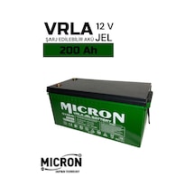 Micron 12v 200 Ah Japon Teknoloji Vrla Jel Akü Akü Batarya, Pil