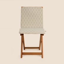 Soft Sırtlı Sandalye Minderi - Ekru - 38x76 Cm Renkli