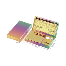 Fastbuy Dream011 Krom Gökkuşağı Tartı 200g, Mini Cep Tartı, Renkli, Pratik Gıda Onsu Renkli