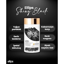Ellips Shiny Black Siyah Saçlara Özel Işıltı Veren Saç Vitamini 30 Adet