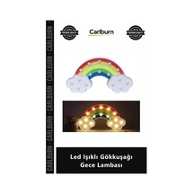 Özel Üretim Dekoratif Gün Işığı Pilli Duvar Tipi Masaüstü Portatif Led Işıklı Gökkuşağı Gece Lambası