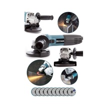 Alman 2400 Watt Profesyonel Avuç İçi Spiral Taşlama Makinesi 125 Mm + 10 Disk