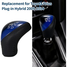 Lemestar Toyota Prius 2009-2014 İçin Deri-plastik Vites Çubuğu Kolu, 8.5x6.2cm, Çok Renkli Çok Renkli