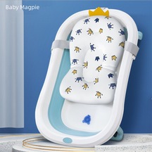 Geekyou Yeni Doğan Bebekler İçin Yükseltilmiş Geniş Beyaz Yıldız Desenli Yıkanma Yatağı - Kaymazsız, Ergonomik Ve Dayanıklı Banyo Matı