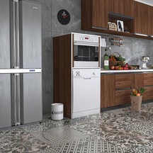 Kenzlife Ankastre Fırın&bulaşık Makinesi Dolabı Botan Cvz 150 70 60 Çamaşır Makinesi Beyaz
