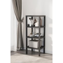 Mithra Life 4 Katlı Plastik Siyah Banyo Mutfak Rafı Mıt1050 Çok Renkli