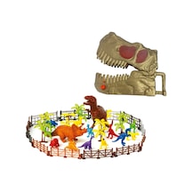 T-rex Saklama Çantalı Dev Dinozor Parkı Oyun Seti - Sarı Lisinya