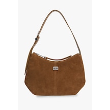 Tommy Hilfiger Tjw Slouchy Suede Shoulder Bag Kadın Kahverengi Çanta - Aw0aw18859