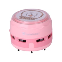 Symbee Mobil Masaüstü Süpürge, Abs Malzeme, 360 Güçlü Emme, Elektrikli Kırıntı Temizleyici, Pil İle Çalışır Pil Yok , Pembe - Dıy Desteği