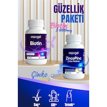 Biotin 5000mcg Çinko 15mg Avantajlı Saç Ve Tırnak Paketi