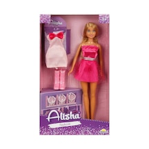 01423 Sun-rst-sıs-mnk- Alisha Gece Elbiseli Bebek Seti 29cm - Sunman Çok Renkli