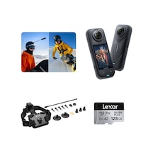 X5 Aksiyon Kamerası - Kayak Kiti 128 Gb Siyah