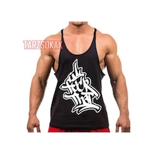 Tarzsokak Gym Tank Top Fitness Sporcu Atleti Gym98 Siyah