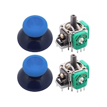 Xbox One Analog Motor Topuz Seti 2+2 One - One S/x - Series S/x Uyumlu Siyah Buz Mavi Mavi