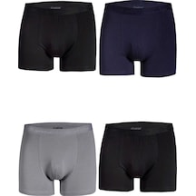 Yıldız Erkek Çok Renkli Modal Likralı Boxer 4 Adet