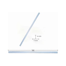 Esnek Çıta Bükülebilir 1 Metre Örgü Çıta 4x7mm