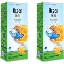 Ocean Multi Şurup Ballı Portakal Aromalı Balık Yağı 2 x 150 ML