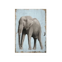 Bedeko Sevimli Fil Desenli Mdf Tablo 35 Cm X 50 Cm