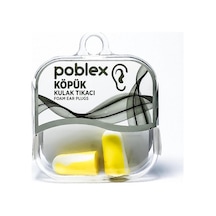 Poblex İpli Köpük Kulak Tıkacı - Kulak Koruyucu Tıpası