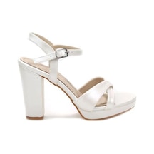 Papuçcity Tamer 03146 10 Cm Platform Topuklu Kadın Abiye Ayakkabı SEDEF