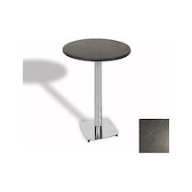 Bistro Masa Tokyo Kromnikel - Werzalit, Wermodin Ve Allzalit Tabla 70 Cm Çap - Grey Marble Çok Renkli