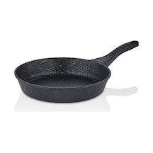 32 Cm Döküm Granit Tava Siyah