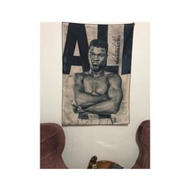 Muhammed Ali Efsane Boksör Tasarım Duvar Halısı
