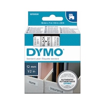 Dymo D1 Şerit Standart 12 Mmx7 Mt Beyaz Üzerine Siyah 45013 S0720530 Diğer