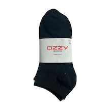 Ozzy Socks 8 Çift Ekonomik Pamuklu Siyah Kadın Patik Siyah