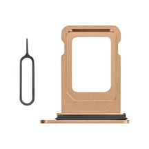 Apple Uyumlu iPhone 11 Pro Sim Çekmecesi Çift Simli Modeller İçin Sim Kart Yuvası Gold Renk