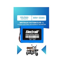 Motolux Fayton Fx 10 - L Uyumlu Batarya Lifepo4 60v 32ah Elektrikli Motorsiklet Bataryası